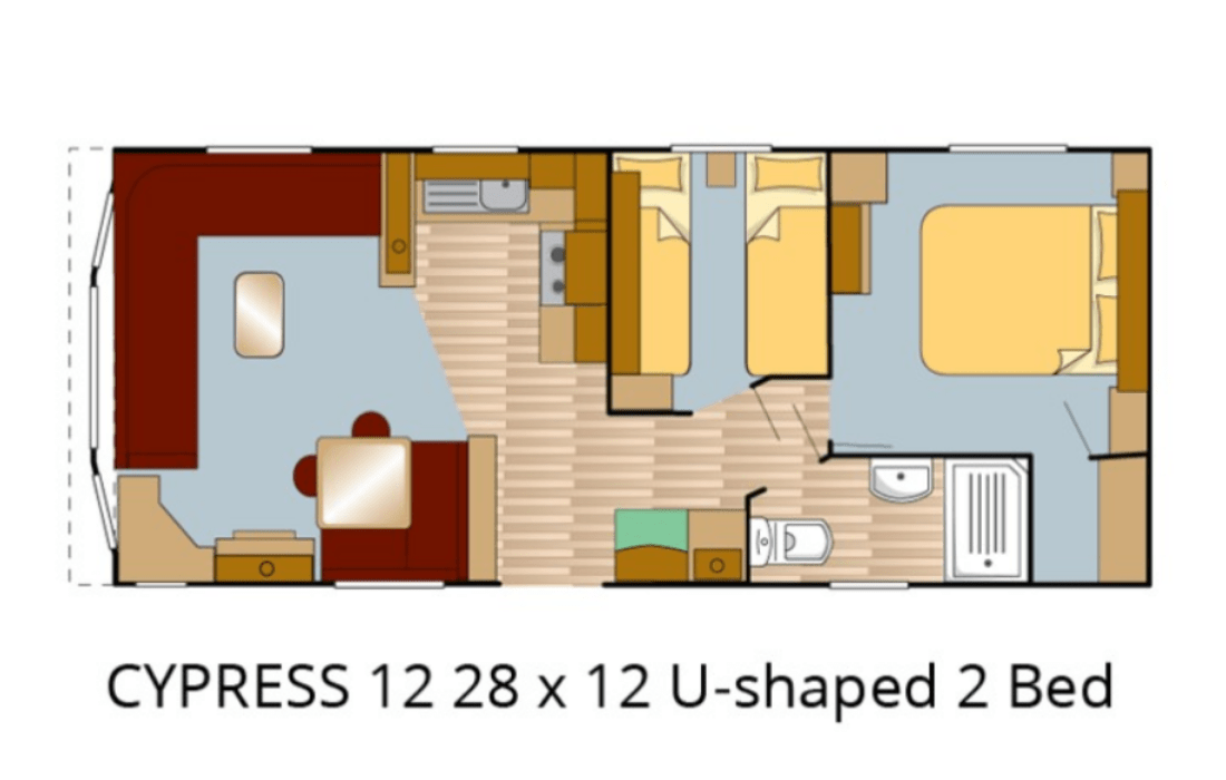 Cypress 12 28 x 12 U-shape